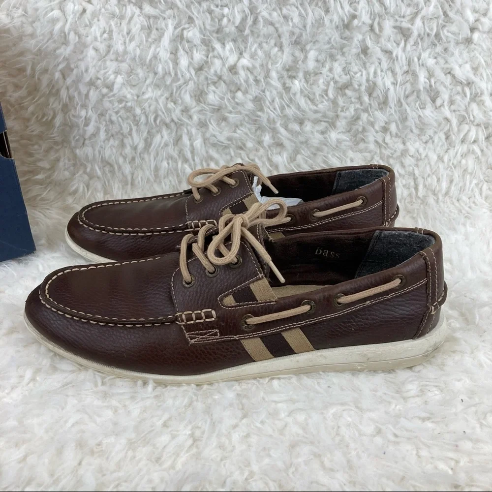 G.H. Bass & Co. Men’s Greenporte Brown Leather Loafers 11